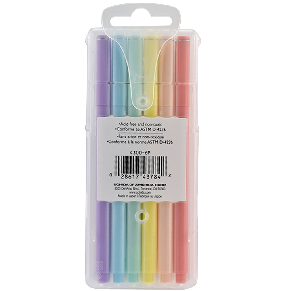 Pen Fineliner Pastel Box SET of 6