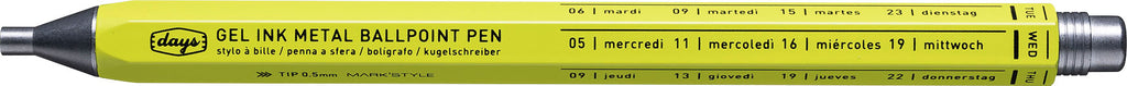 Mark's Days Metal Gel Ink Ballpoint Pen Duo
