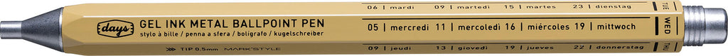 Mark's Days Metal Gel Ink Ballpoint Pen Duo