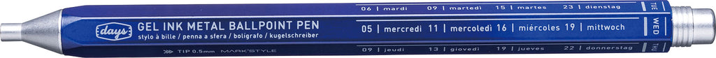 Mark's Days Metal Gel Ink Ballpoint Pen Duo