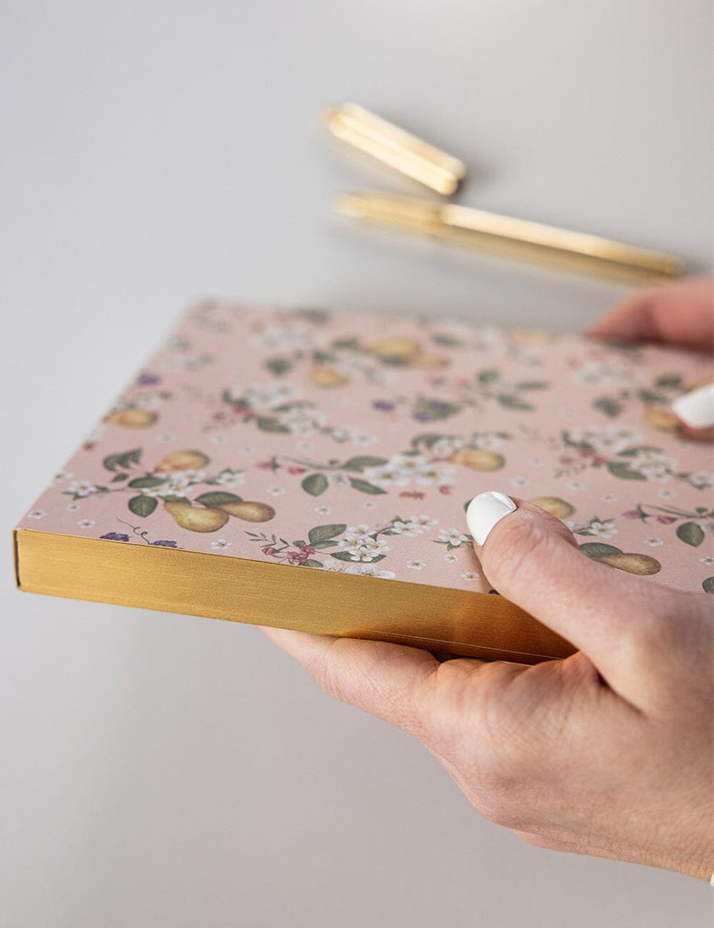 Bespoke Letterpress Pear Notepad Jotter