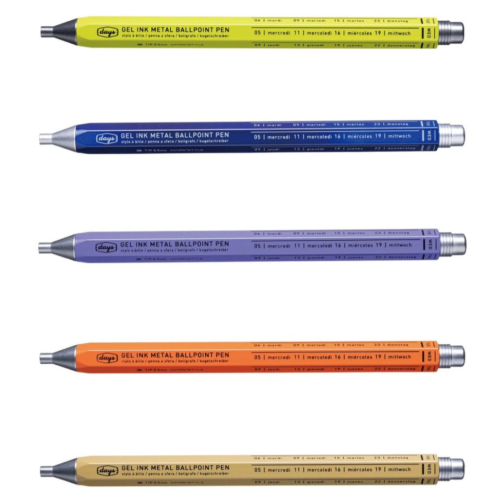 Mark's Days Metal Gel Ink Ballpoint Pen Duo