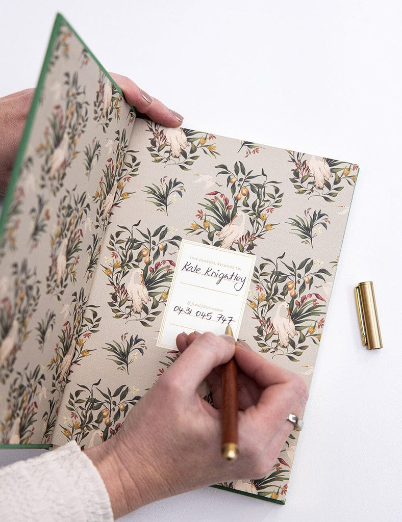 Linen Bound Journal Fern Green
