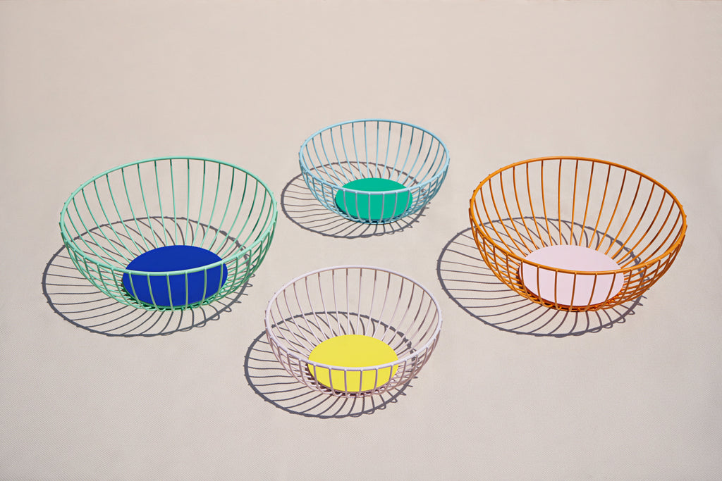 Octaevo Iris Wire Basket in Pink