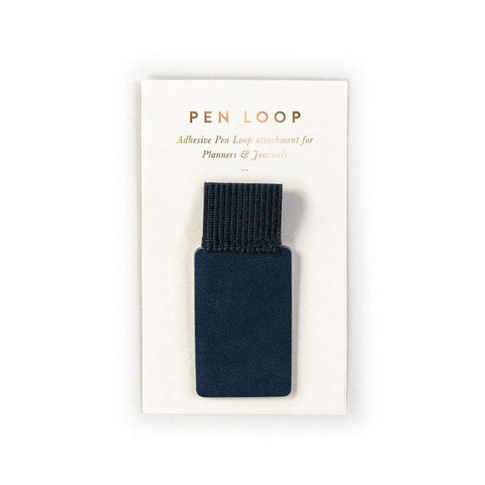 Adhesive Pen Loop in Navy