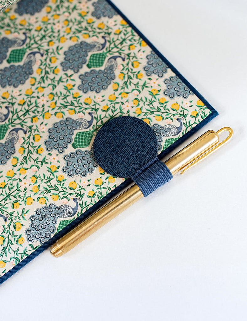 Bespoke Letterpress Adhesive Pen Loop Blue