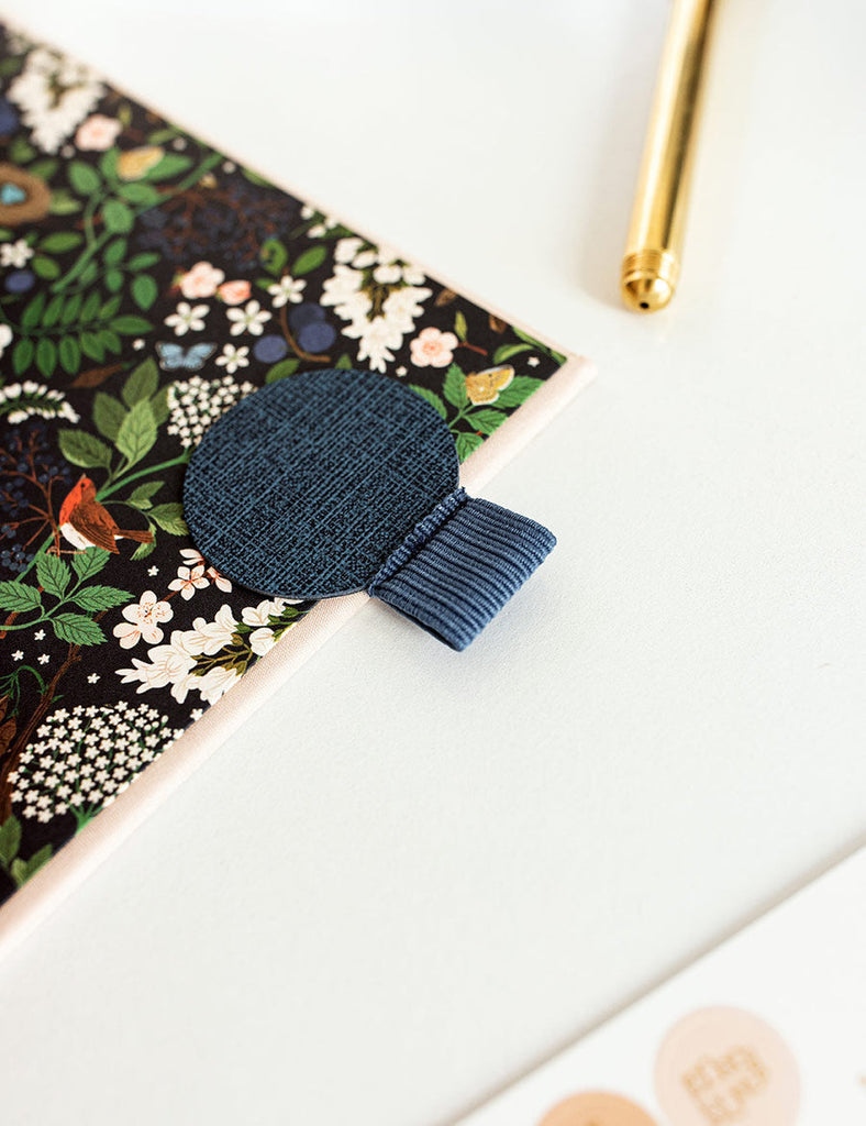 Blue Bespoke Letterpress Adhesive Pen Loop