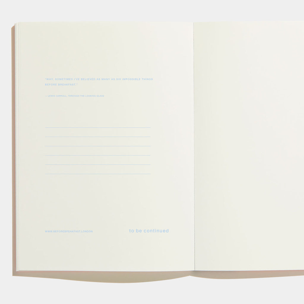 Lineae Notes in Ocean Blue dots