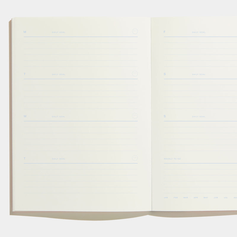 Grey Weekly Planner Lineae