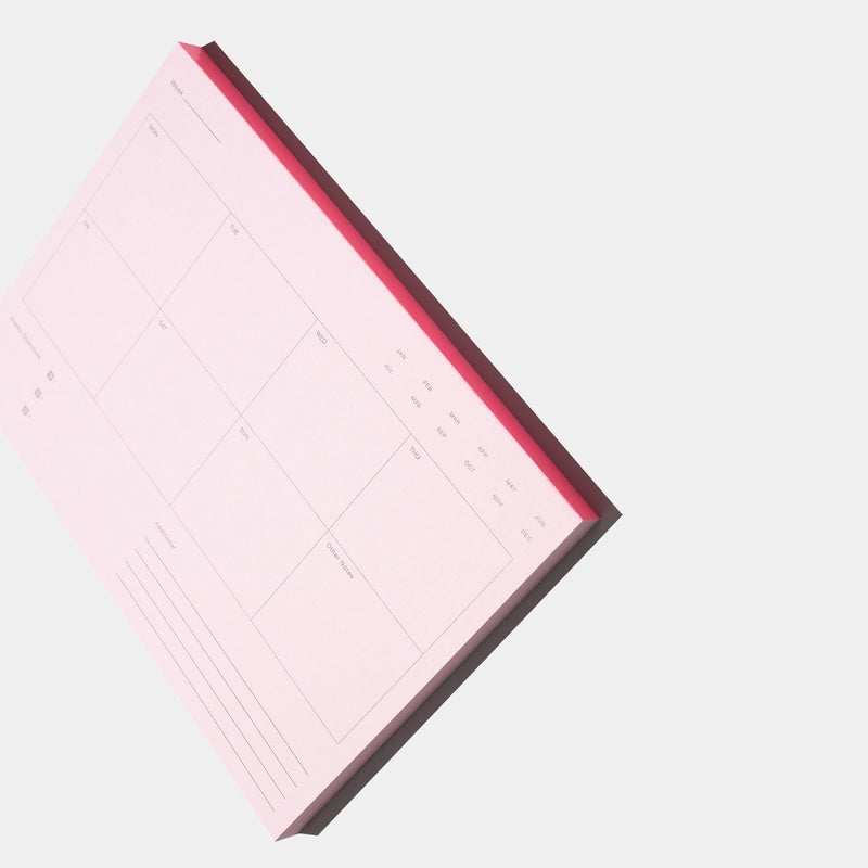 Weekly Notepad Powder Pink