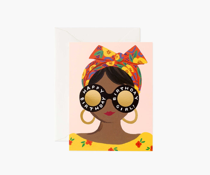 Rifle Paper Co. Scarf Birthday Girl Card