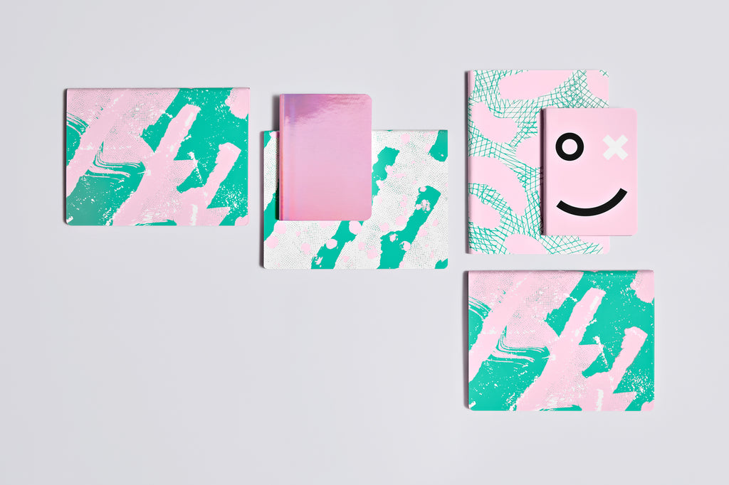 Nuuna Colour Clash Graphic Notebook in Jump Around
