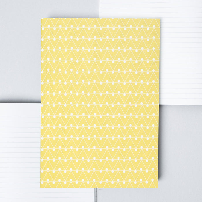 Ola Dash Print Ruled Layflat Notebook in Leaf Green
