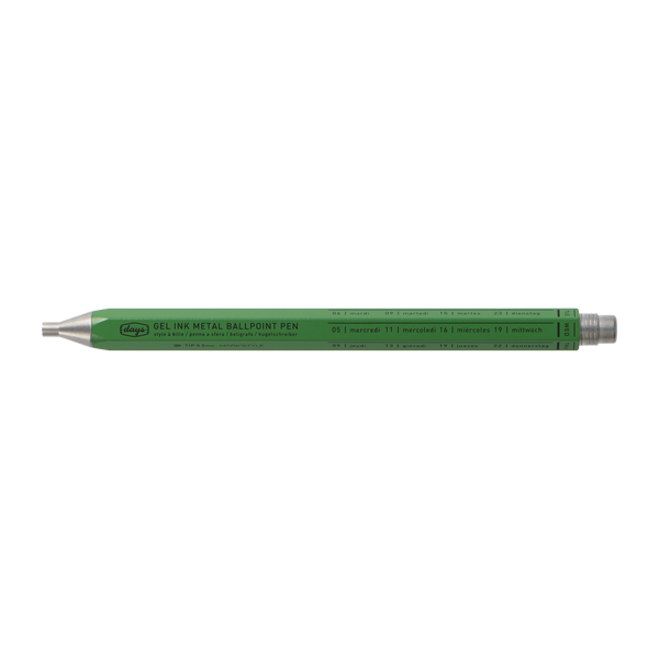 MARK'STYLE Days Gel Ink Metal Ballpoint Pens - Green in 2023