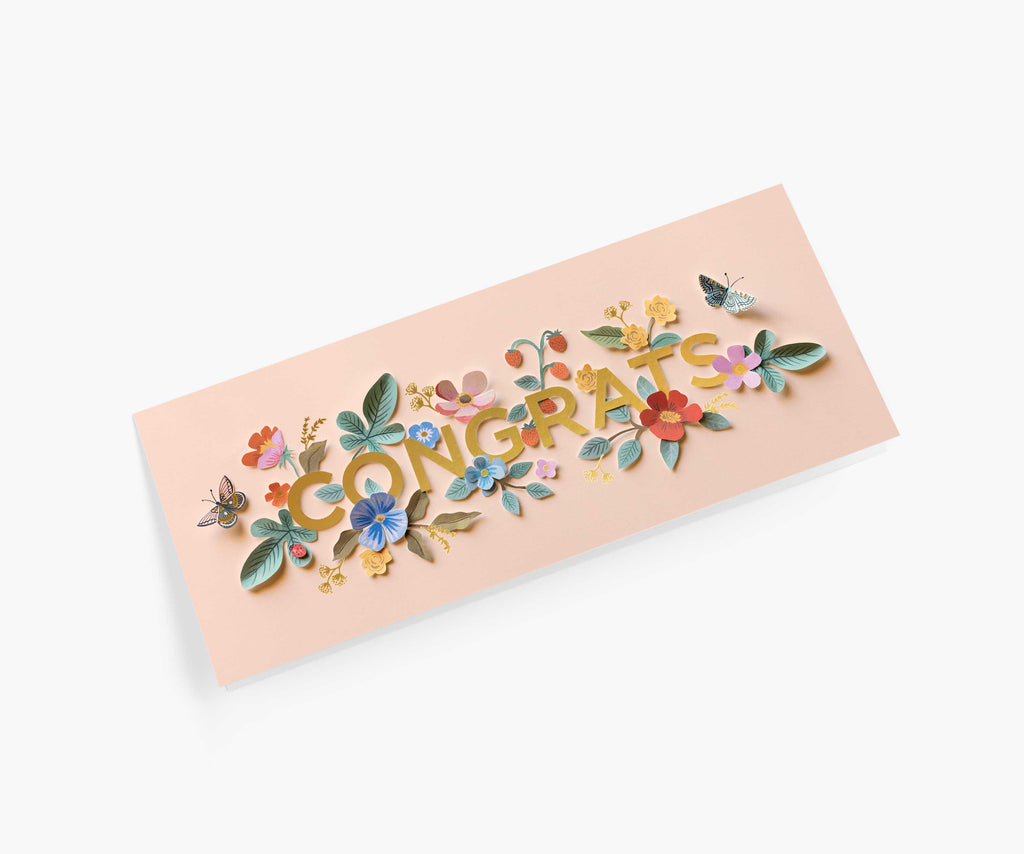 Rifle Paper Co. Cut Paper Congrats Card
