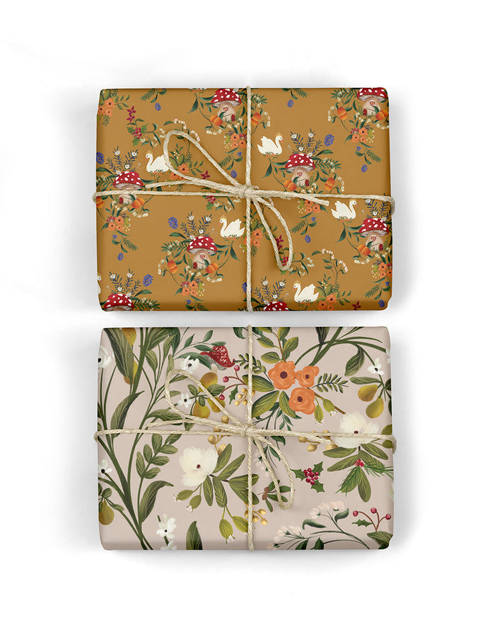 Bespoke Letterpress Pears / Swan Queen Wrapping Sheet