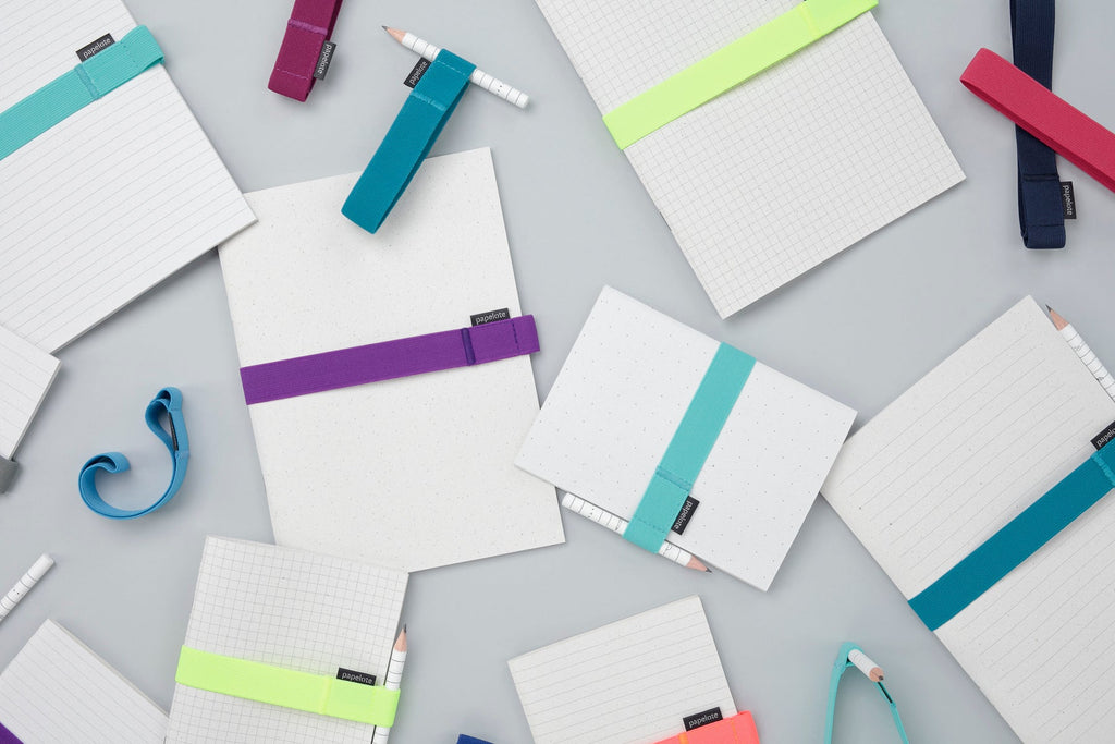 Papelote Elastic Pen Loop A5 in Sky Blue