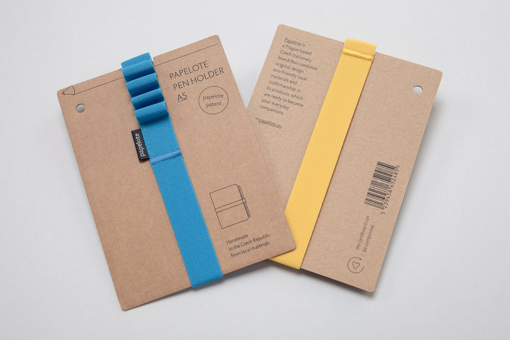 Papelote Elastic Pen Loop A5 in Hunter Green