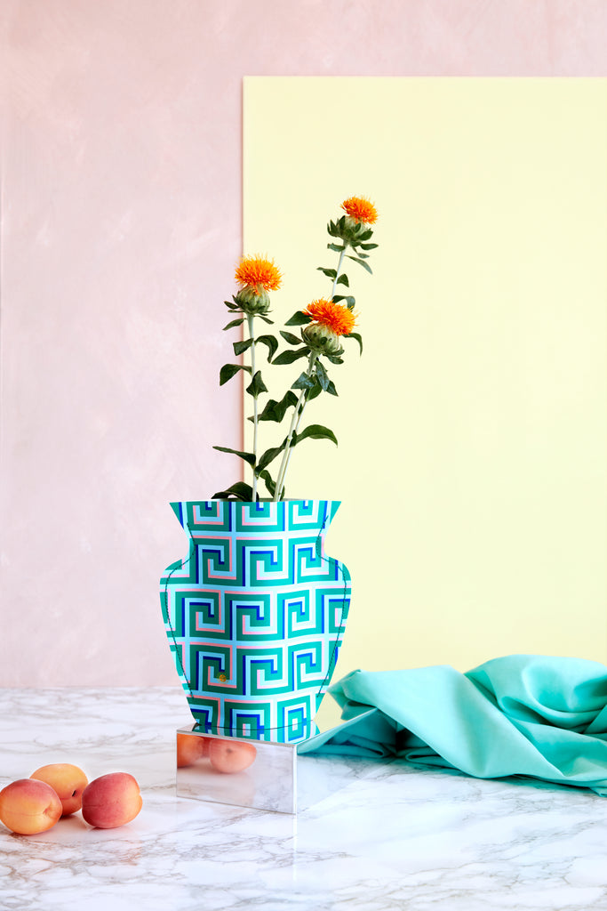 Octaevo Icarus Mini Paper Vase in Green