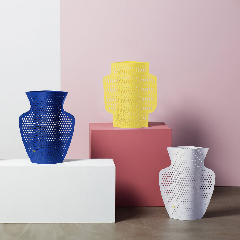 Octaevo Dendra Paper Vase in Yellow