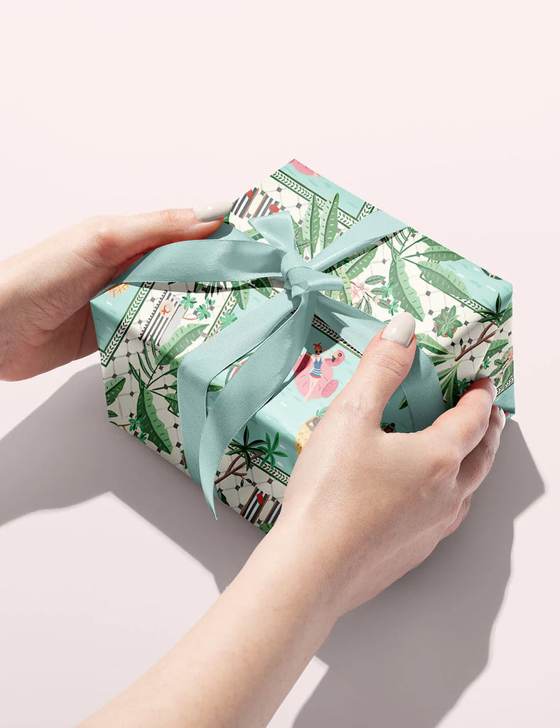 Bespoke Letterpress Summer Girls / Miami Wrapping Sheet