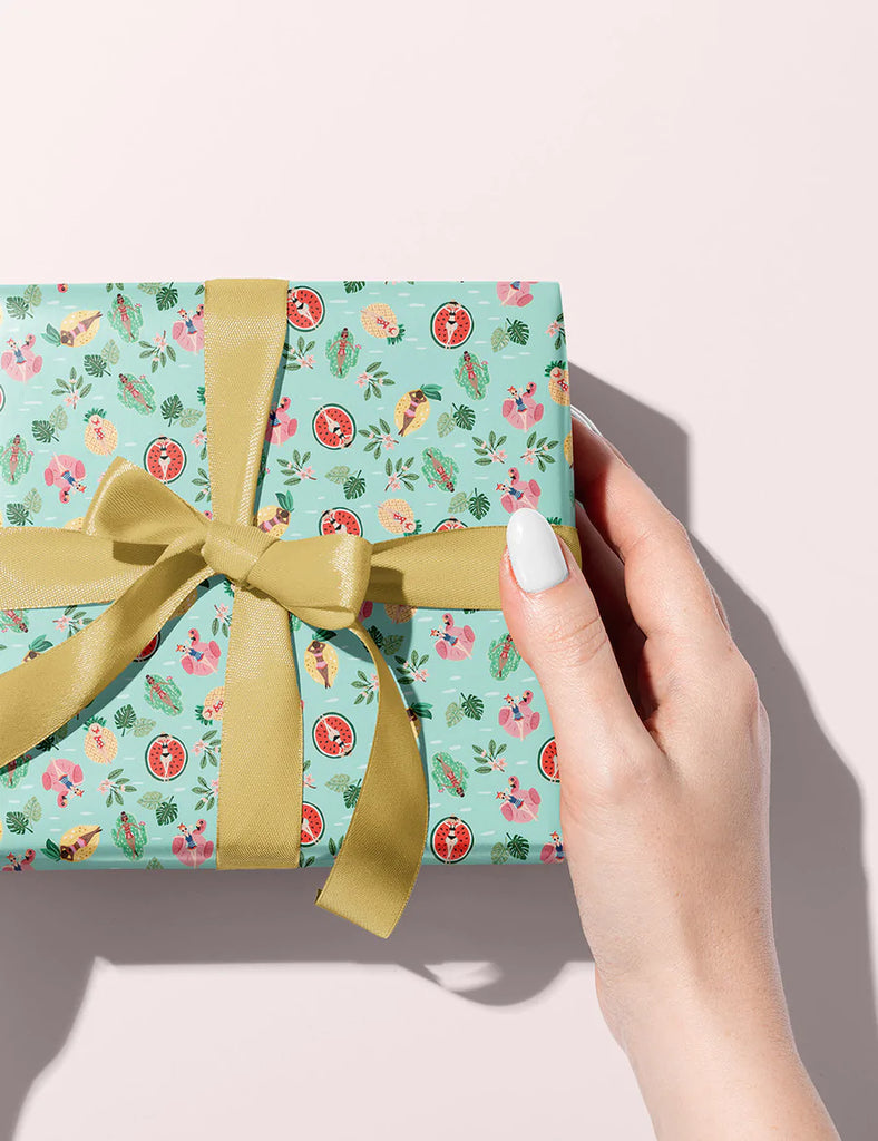 Bespoke Letterpress Summer Girls / Miami Wrapping Sheet
