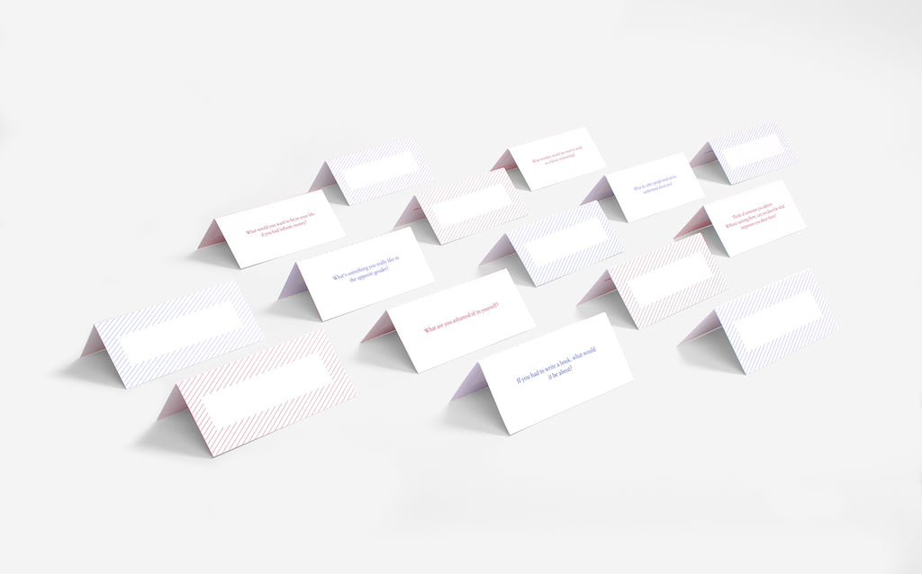 The School of Life Table-Talk Placecards