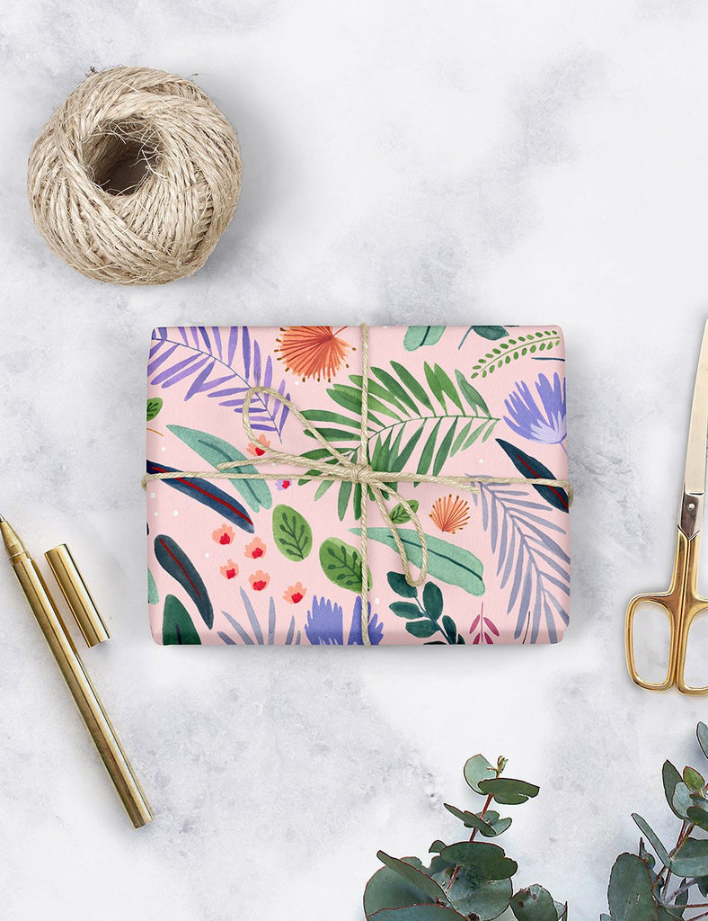Bespoke Letterpress Jungle / Jungle Study Wrapping Sheet