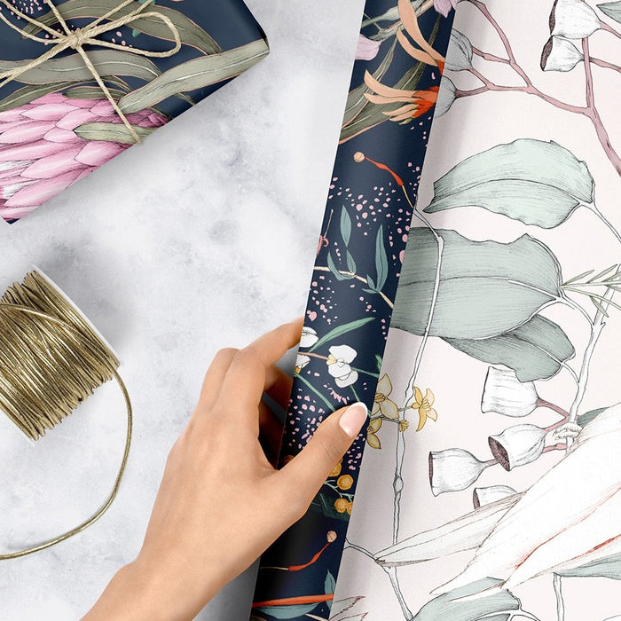 Bespoke Letterpress Wrapping Sheet Duo