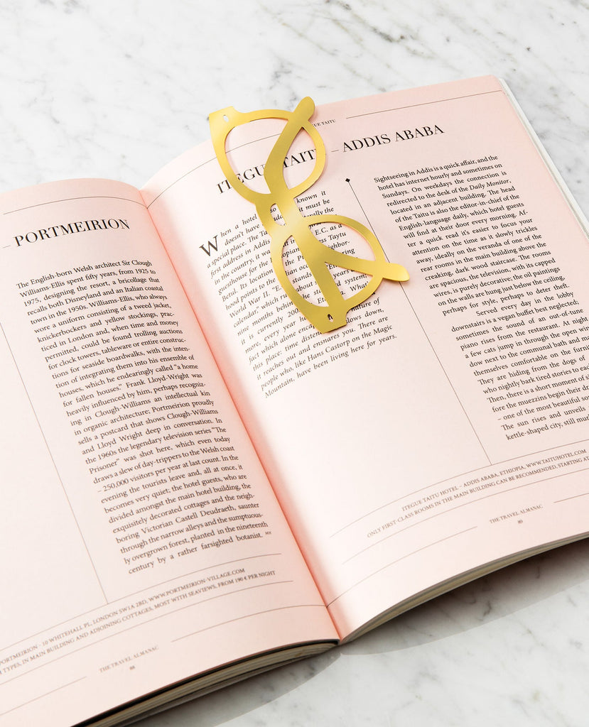 Octaevo Riviera Metal Bookmark in Brass