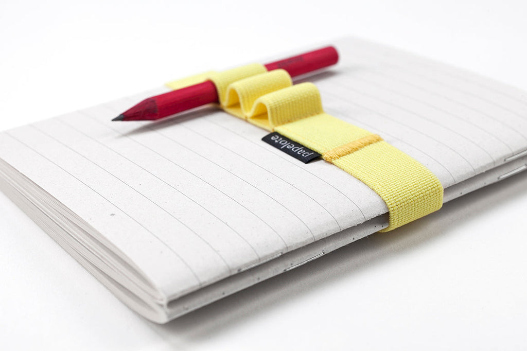 Papelote Elastic Pen Loop A5 in Hunter Green
