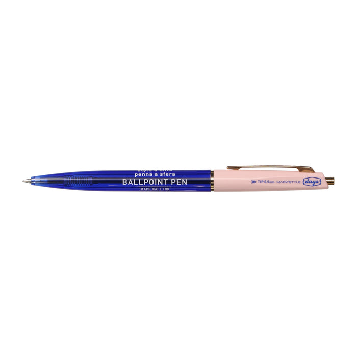 ANTERIQUE x Mark's Style Days Mach Ballpoint Pen in Navy/Pink