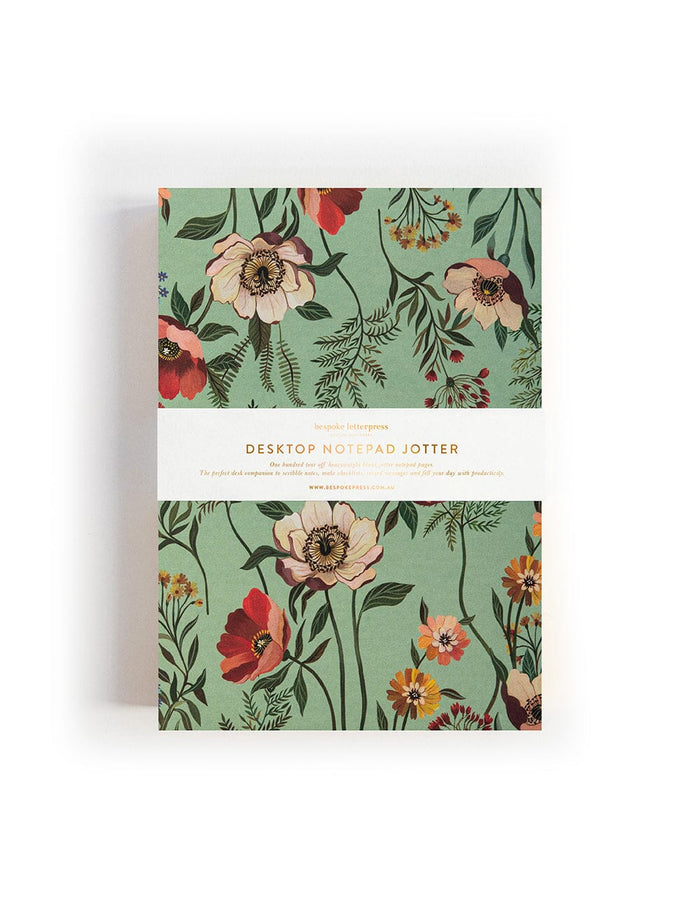 Pre-Order: Bespoke Letterpress Wildflowers Notepad Jotter