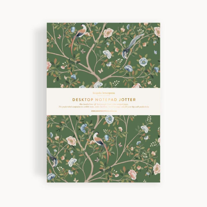 Pre-order: Bespoke Letterpress Camellia Tree Notepad Jotter