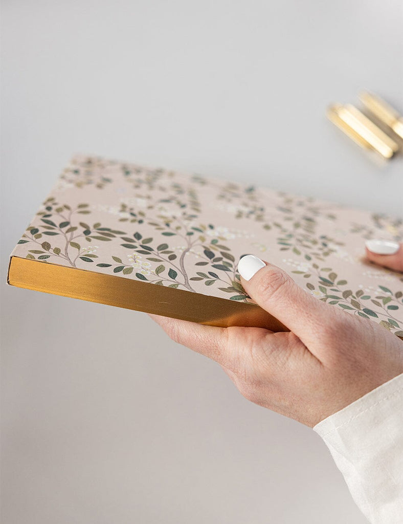 Pre-order: Bespoke Letterpress White Blossoms Notepad Jotter