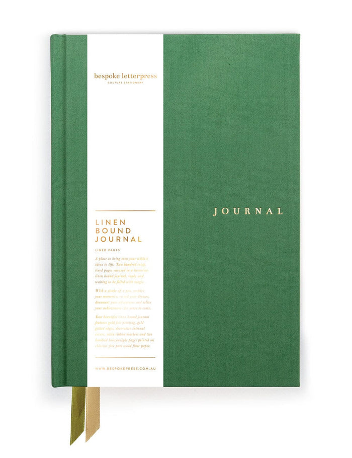 Fern Green Linen Bound Journal