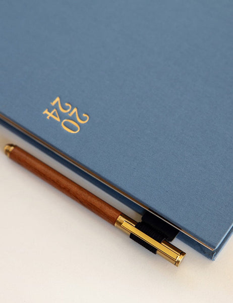 Bespoke Letterpress Adhesive Pen Loop in Navy - Lineae