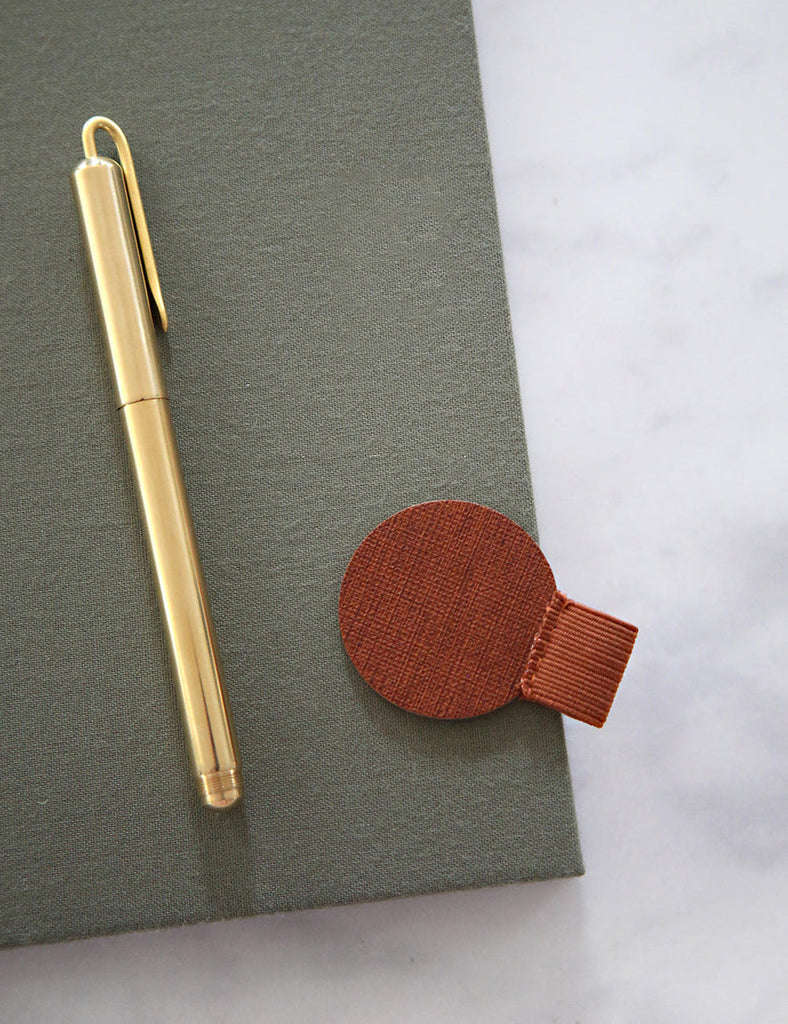 Rust Bespoke Letterpress Adhesive Pen Loop