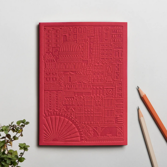 The City Works London Notebook in Red