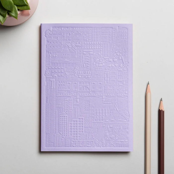 The City Works Melbourne Notebook in Lavender