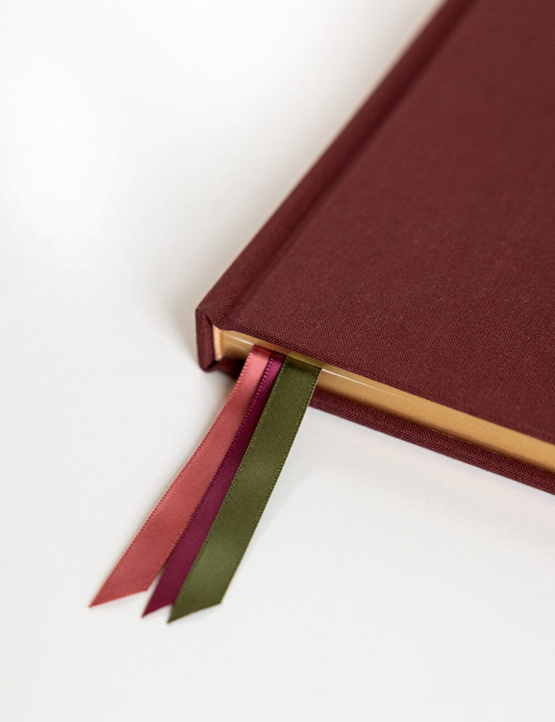 Pre-order: Bespoke Letterpress 2026 Petite Linen Bound Weekly Planner in Mulberry