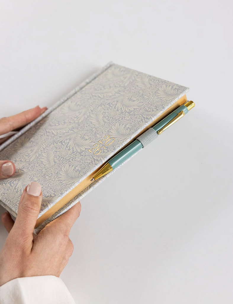 Pre-order: Bespoke Letterpress 2026 Petite Linen Bound Weekly Planner in Dune