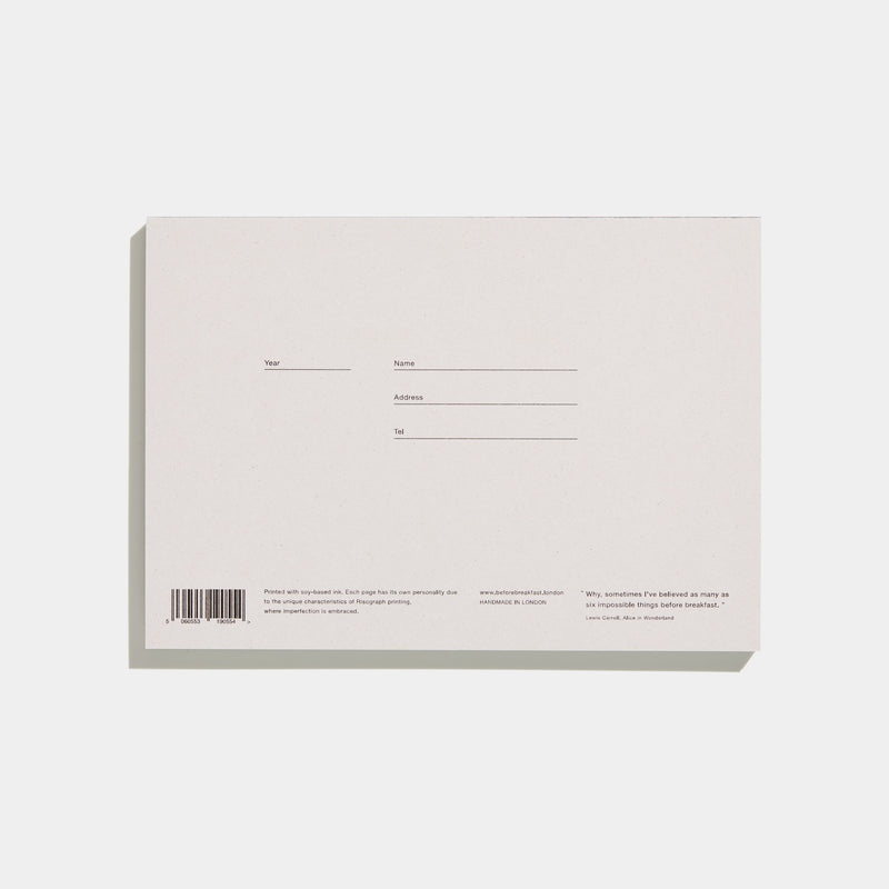Lineae Weekly Notepad in Mid Grey