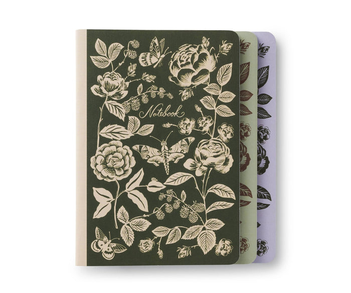 Rifle Paper Co. English Rose Stitched Notebook Set