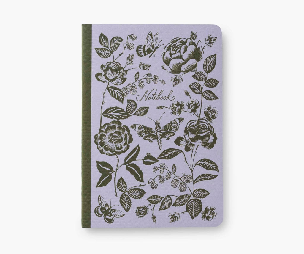 Rifle Paper English Rose Stitched Notebook Set