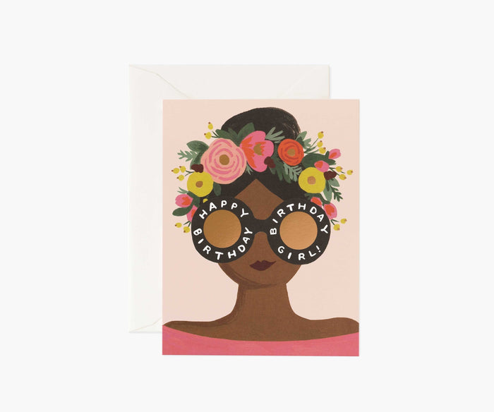 Rifle Paper Co. Flower Crown Birthday Girl Card