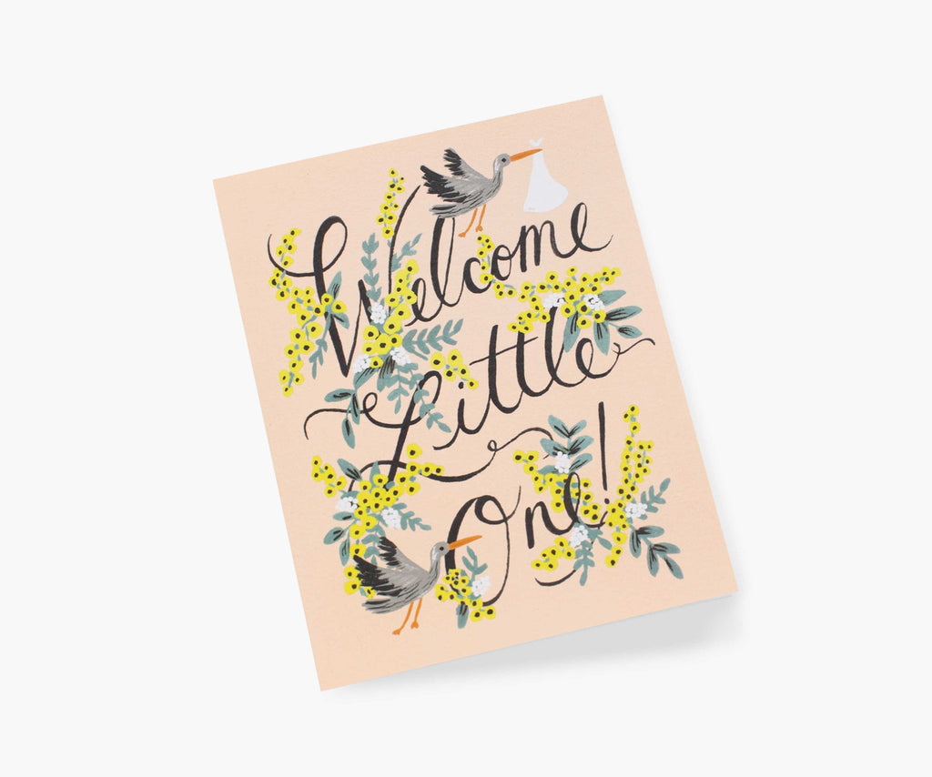 Rifle Paper Co. Welcome Little One Card Lineae