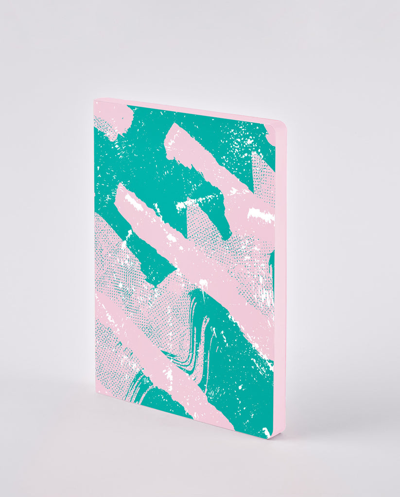 Nuuna Colour Clash Graphic Notebook in Scratched Candy