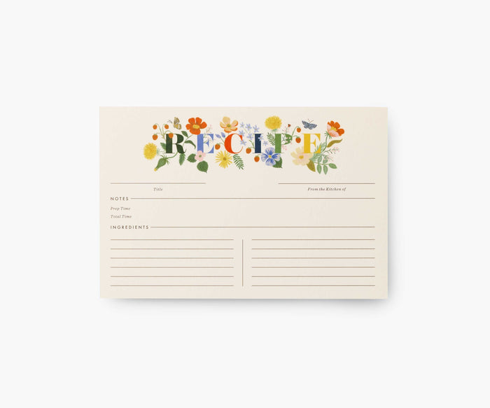 Rifle Paper Co. Mayfair Recipe Cards