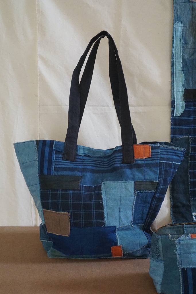 Patchwork Technique Tote Bag by Lineae